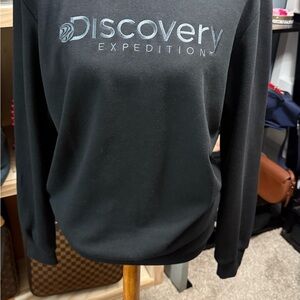 Discovery Black Crewneck Men's Sweater